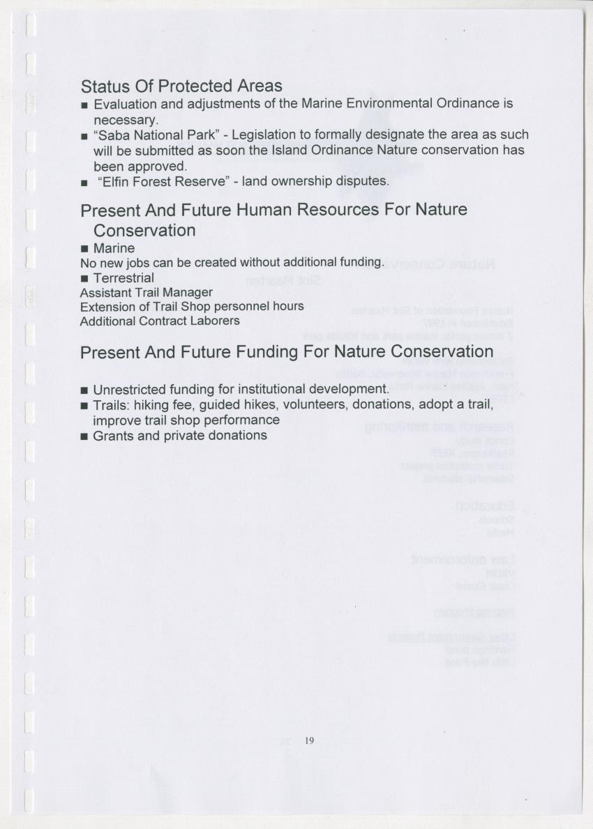 The Antillean National Nature Forum 2000 - New Page