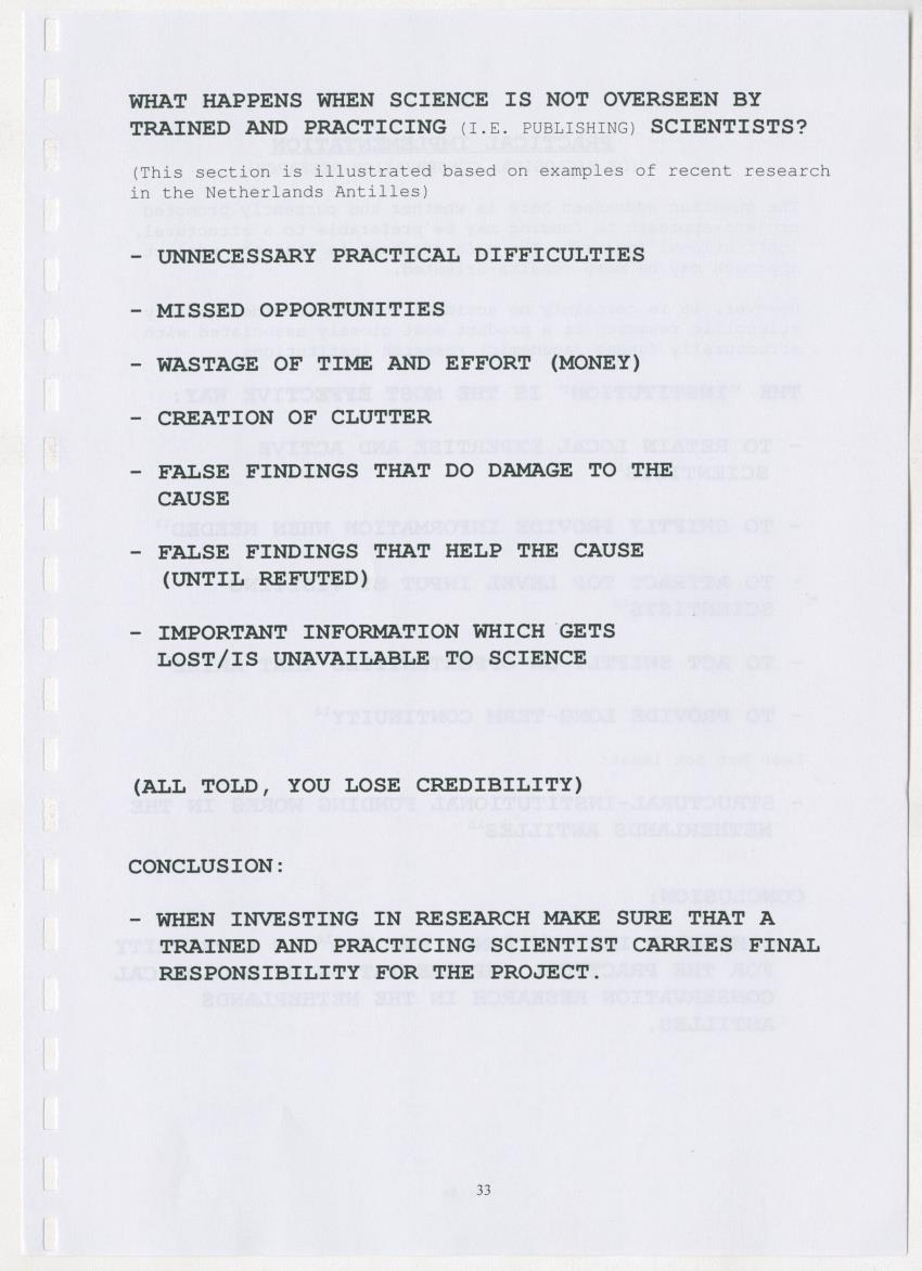 The Antillean National Nature Forum 2000 - New Page