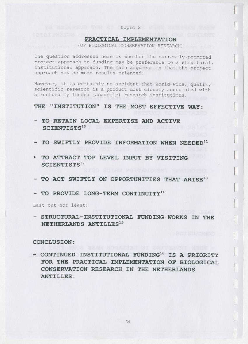 The Antillean National Nature Forum 2000 - New Page