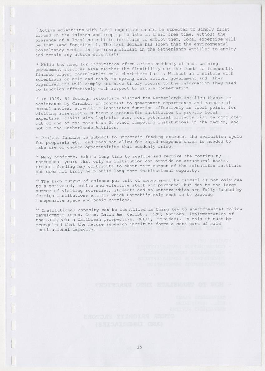 The Antillean National Nature Forum 2000 - New Page