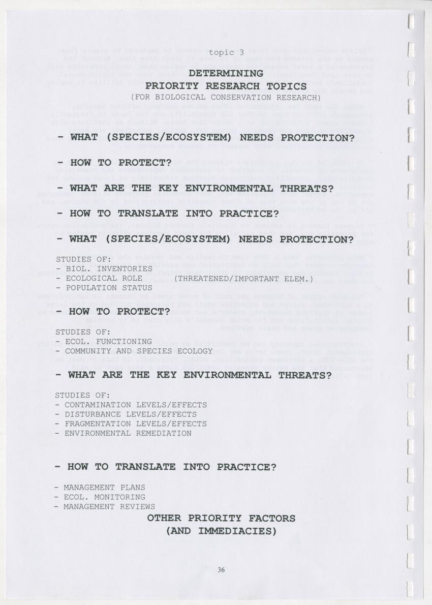 The Antillean National Nature Forum 2000 - New Page