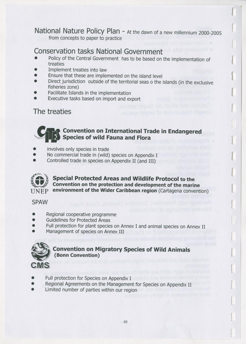 The Antillean National Nature Forum 2000 - New Page