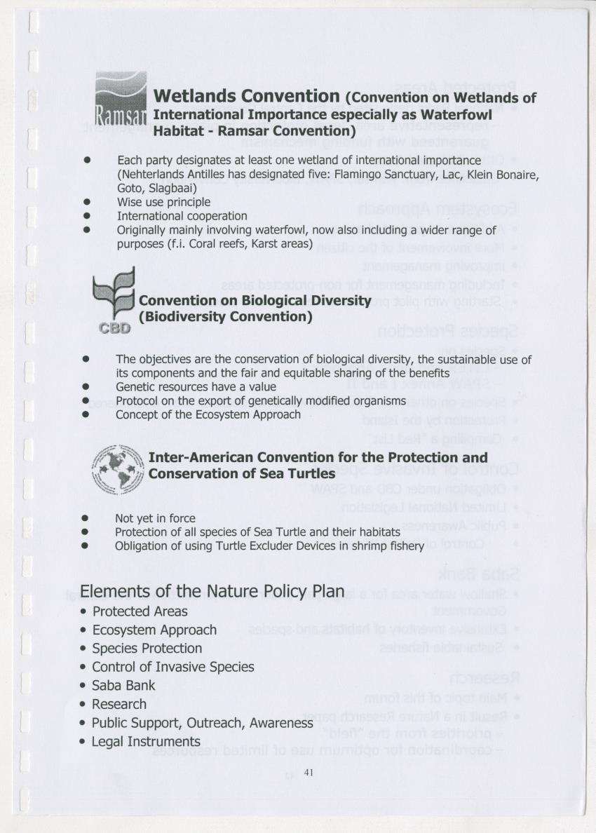 The Antillean National Nature Forum 2000 - New Page