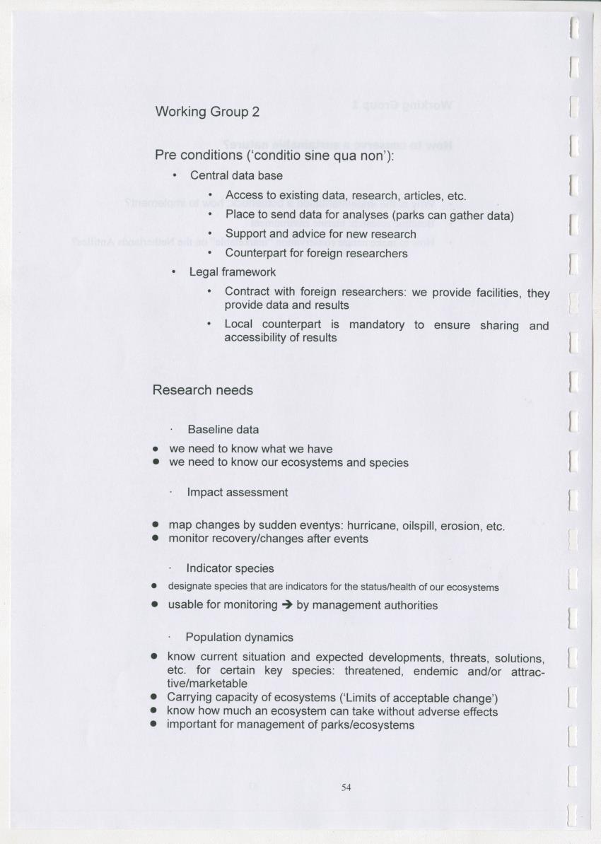 The Antillean National Nature Forum 2000 - New Page