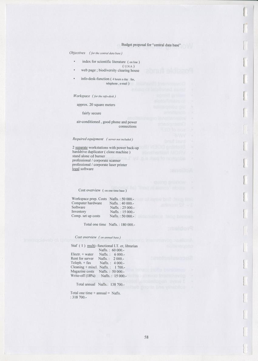 The Antillean National Nature Forum 2000 - New Page