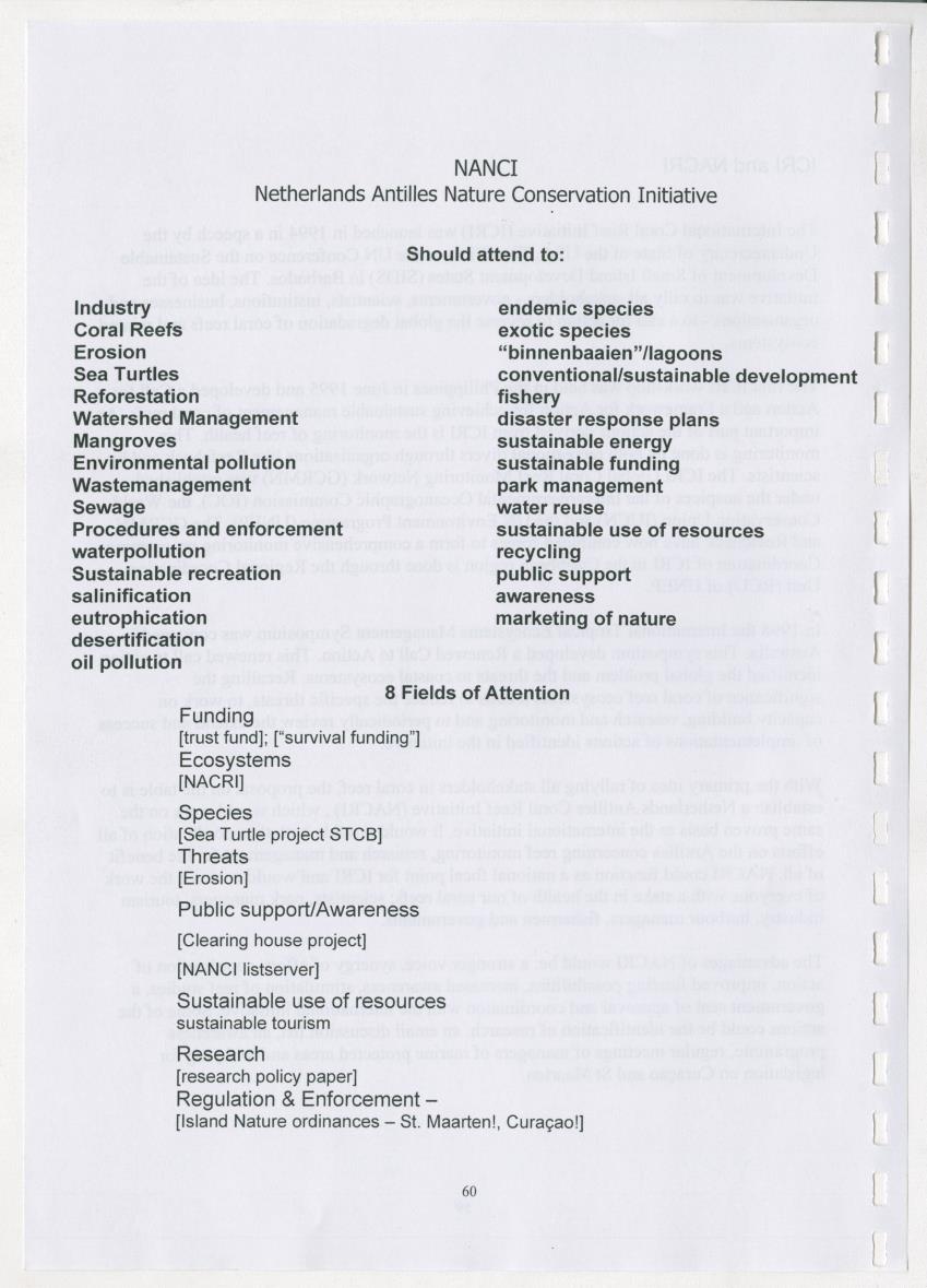 The Antillean National Nature Forum 2000 - New Page