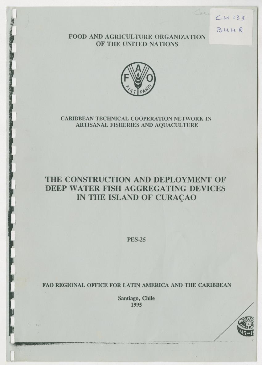 Z-The Construction and Deployment of Deep Water Fish Aggregating Devices in the Island of Curacao - New Page