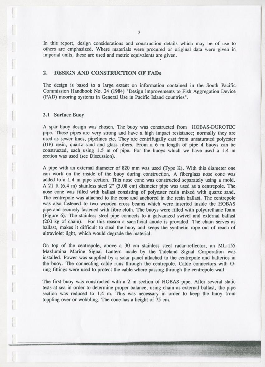 Z-The Construction and Deployment of Deep Water Fish Aggregating Devices in the Island of Curacao - New Page