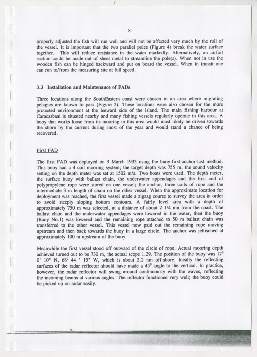 Z-The Construction and Deployment of Deep Water Fish Aggregating Devices in the Island of Curacao - New Page