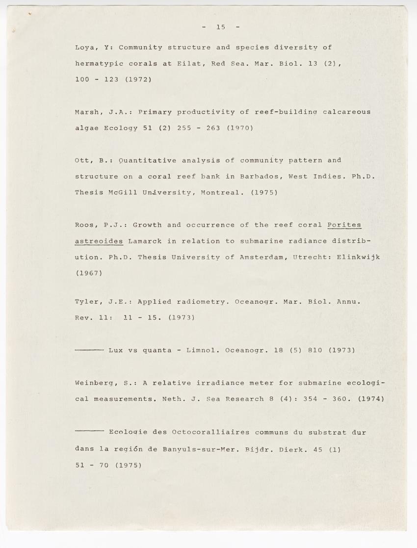 Quantum light measurements and observations on water movement along the Curacao fore reef slope - New Page