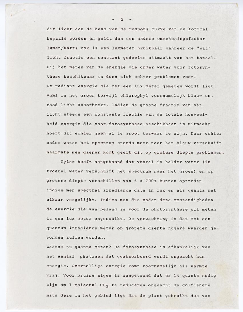 Quantum light measurements and observations on water movement along the Curacao fore reef slope - New Page