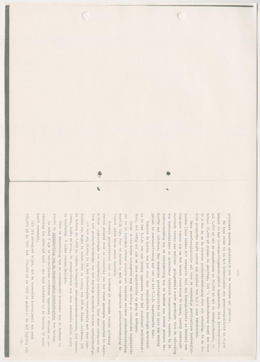 Z-Rapport over het gedurende de maanden juli en augustus 1961 in Suriname en de Nederlandse Antillen ten behoeve van het tien jaren plan verrichte onderzoek op het gebied van de Bosbouw - New Page