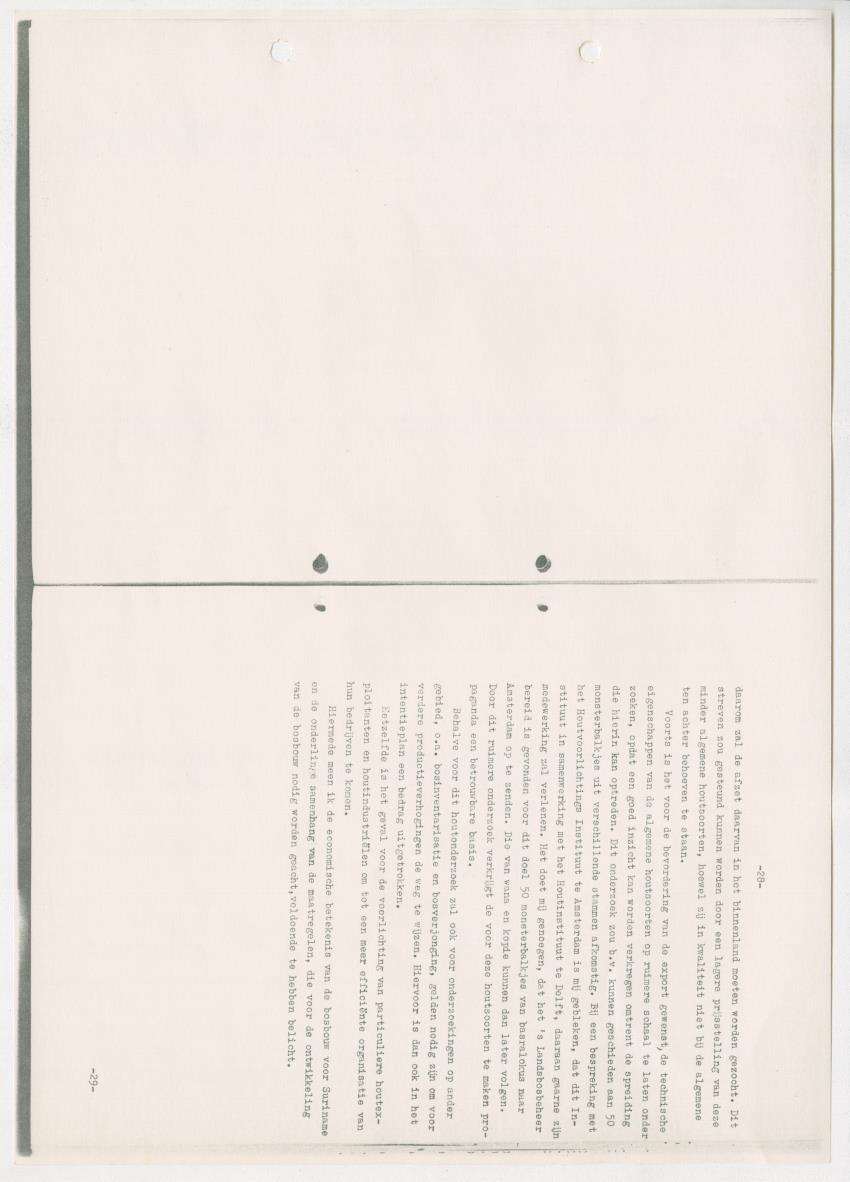 Z-Rapport over het gedurende de maanden juli en augustus 1961 in Suriname en de Nederlandse Antillen ten behoeve van het tien jaren plan verrichte onderzoek op het gebied van de Bosbouw - New Page