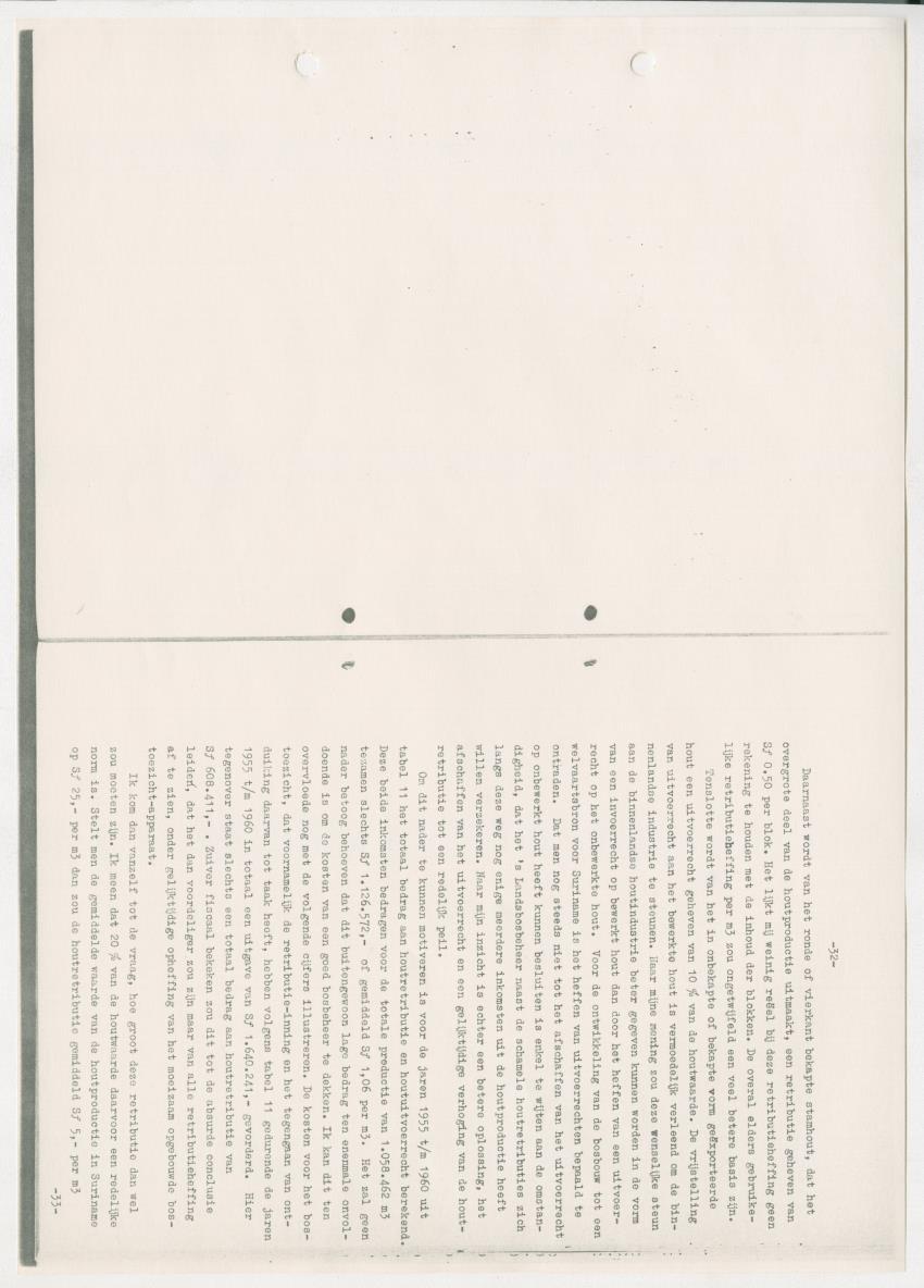 Z-Rapport over het gedurende de maanden juli en augustus 1961 in Suriname en de Nederlandse Antillen ten behoeve van het tien jaren plan verrichte onderzoek op het gebied van de Bosbouw - New Page