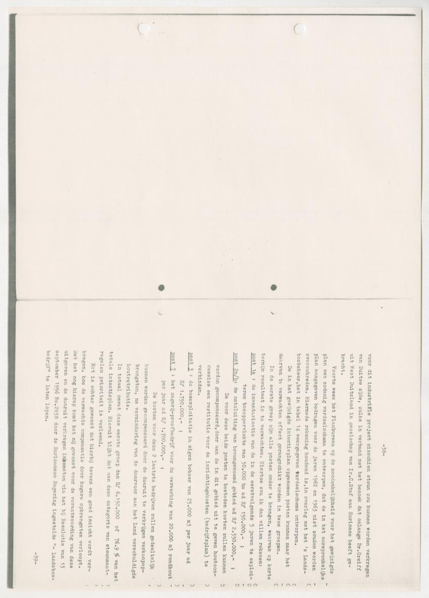 Z-Rapport over het gedurende de maanden juli en augustus 1961 in Suriname en de Nederlandse Antillen ten behoeve van het tien jaren plan verrichte onderzoek op het gebied van de Bosbouw - New Page