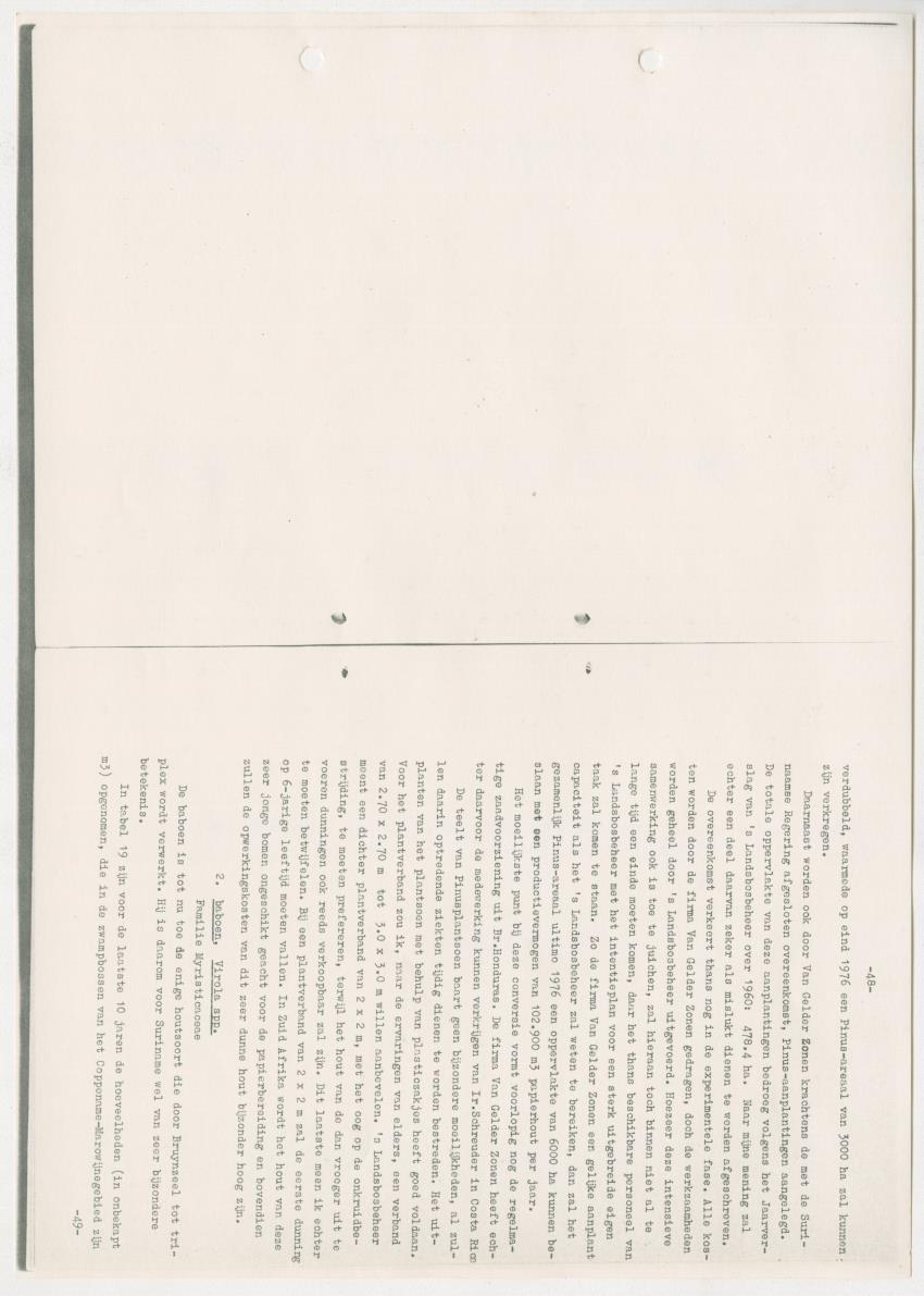 Z-Rapport over het gedurende de maanden juli en augustus 1961 in Suriname en de Nederlandse Antillen ten behoeve van het tien jaren plan verrichte onderzoek op het gebied van de Bosbouw - New Page