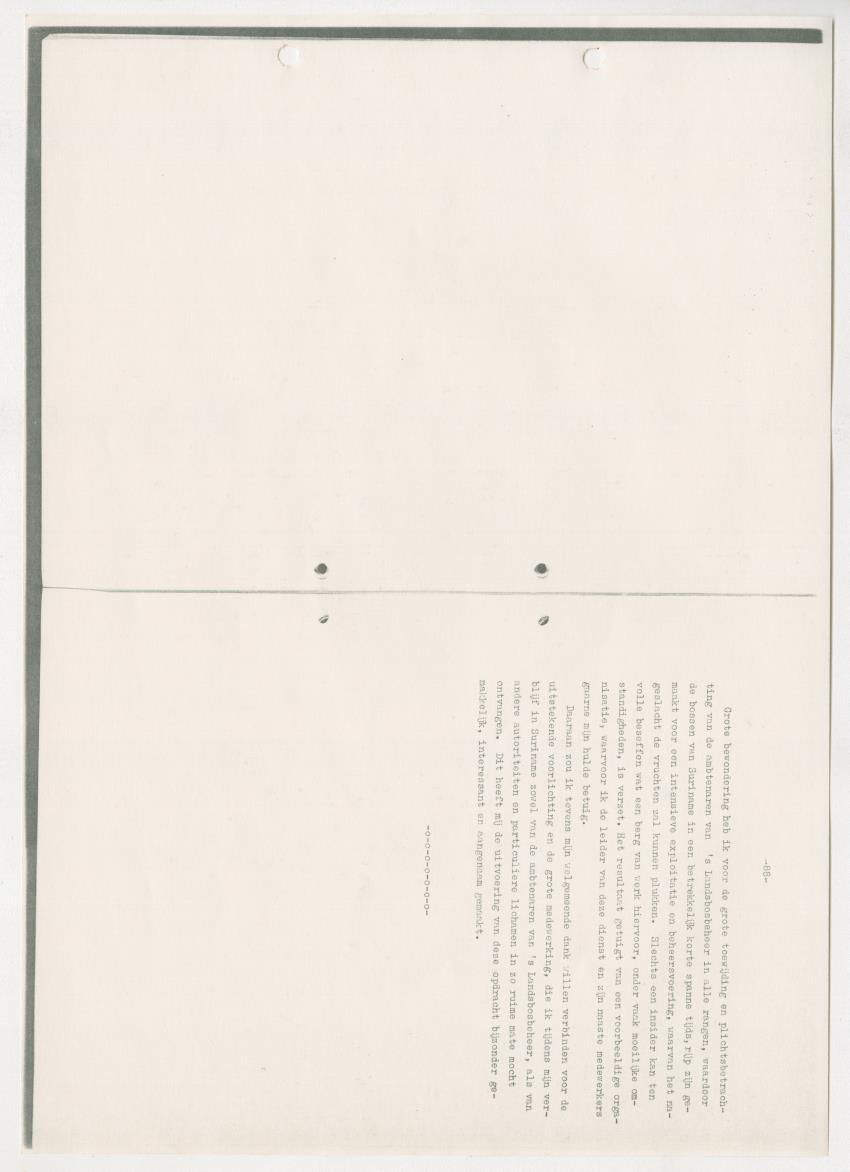 Z-Rapport over het gedurende de maanden juli en augustus 1961 in Suriname en de Nederlandse Antillen ten behoeve van het tien jaren plan verrichte onderzoek op het gebied van de Bosbouw - New Page