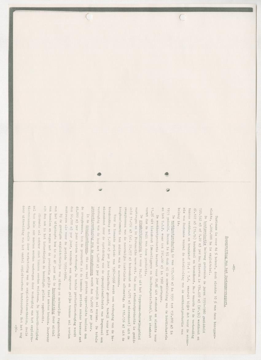 Z-Rapport over het gedurende de maanden juli en augustus 1961 in Suriname en de Nederlandse Antillen ten behoeve van het tien jaren plan verrichte onderzoek op het gebied van de Bosbouw - New Page