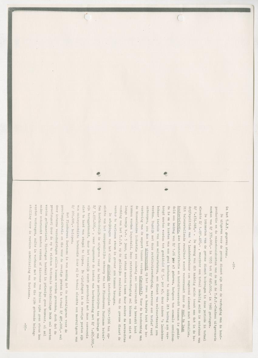 Z-Rapport over het gedurende de maanden juli en augustus 1961 in Suriname en de Nederlandse Antillen ten behoeve van het tien jaren plan verrichte onderzoek op het gebied van de Bosbouw - New Page