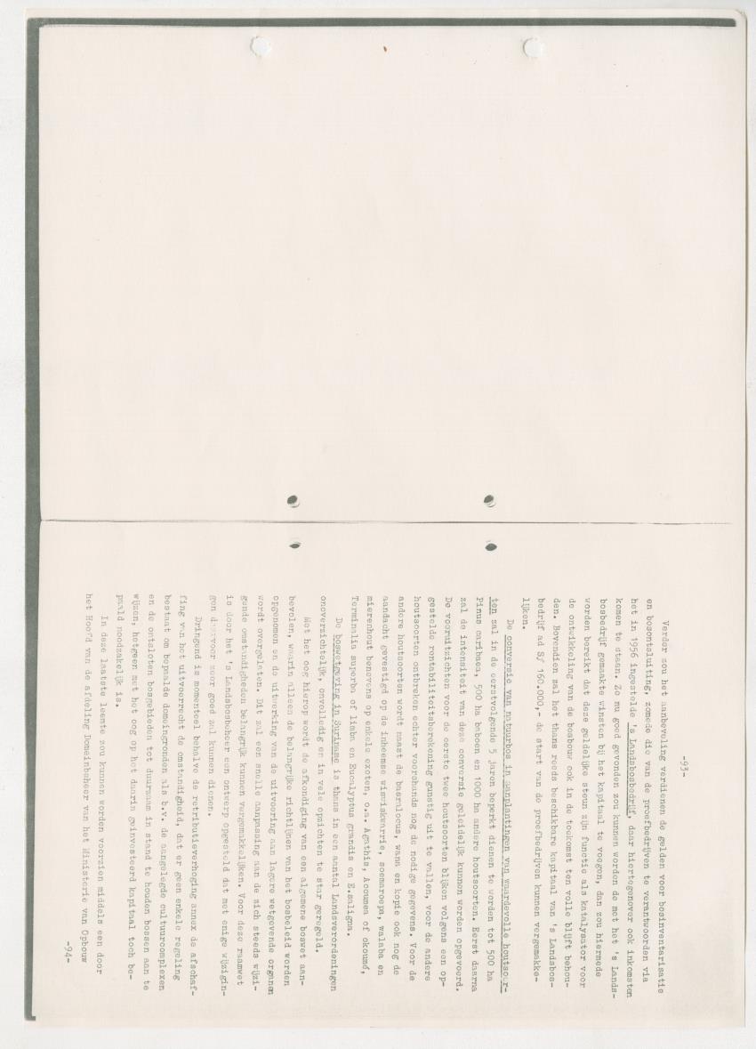 Z-Rapport over het gedurende de maanden juli en augustus 1961 in Suriname en de Nederlandse Antillen ten behoeve van het tien jaren plan verrichte onderzoek op het gebied van de Bosbouw - New Page