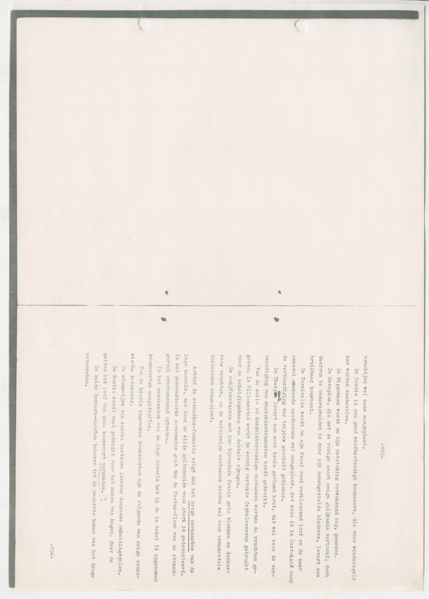 Z-Rapport over het gedurende de maanden juli en augustus 1961 in Suriname en de Nederlandse Antillen ten behoeve van het tien jaren plan verrichte onderzoek op het gebied van de Bosbouw - New Page