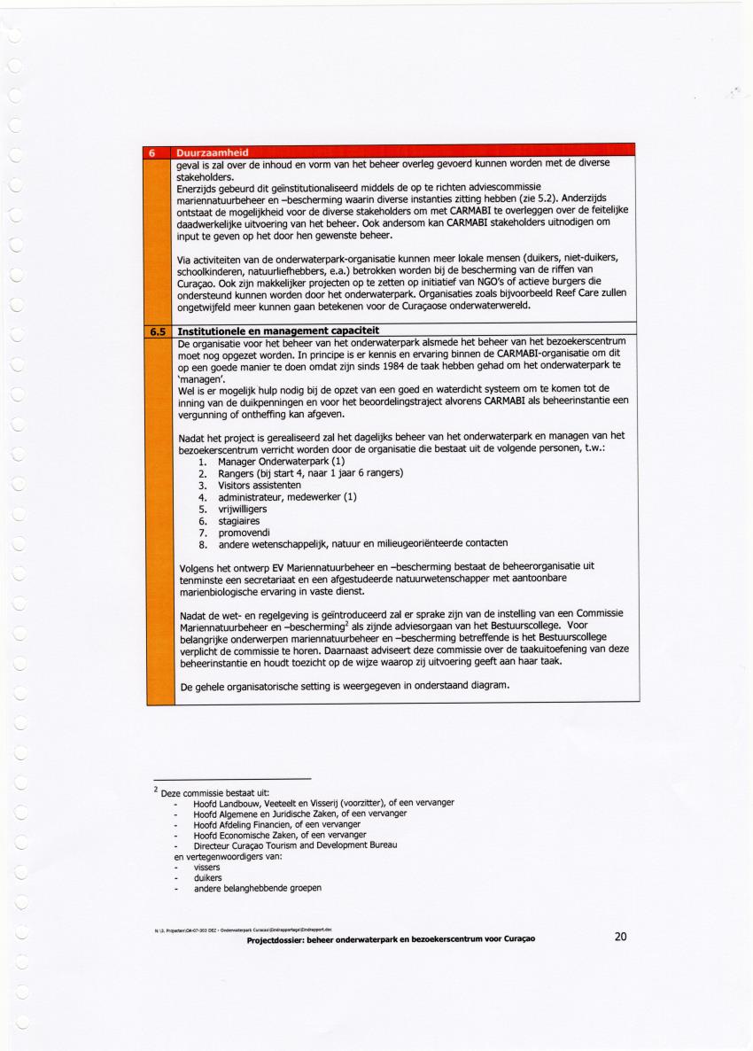 Z-Beheer Onderwaterpak en Bezoekerscentrum voor Curacao - New Page