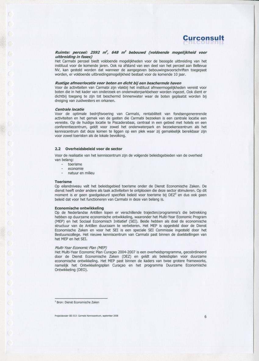 Projectdossier (SEI E13) Carmabi Kenniscentrum - New Page