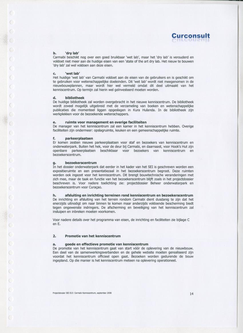 Projectdossier (SEI E13) Carmabi Kenniscentrum - New Page