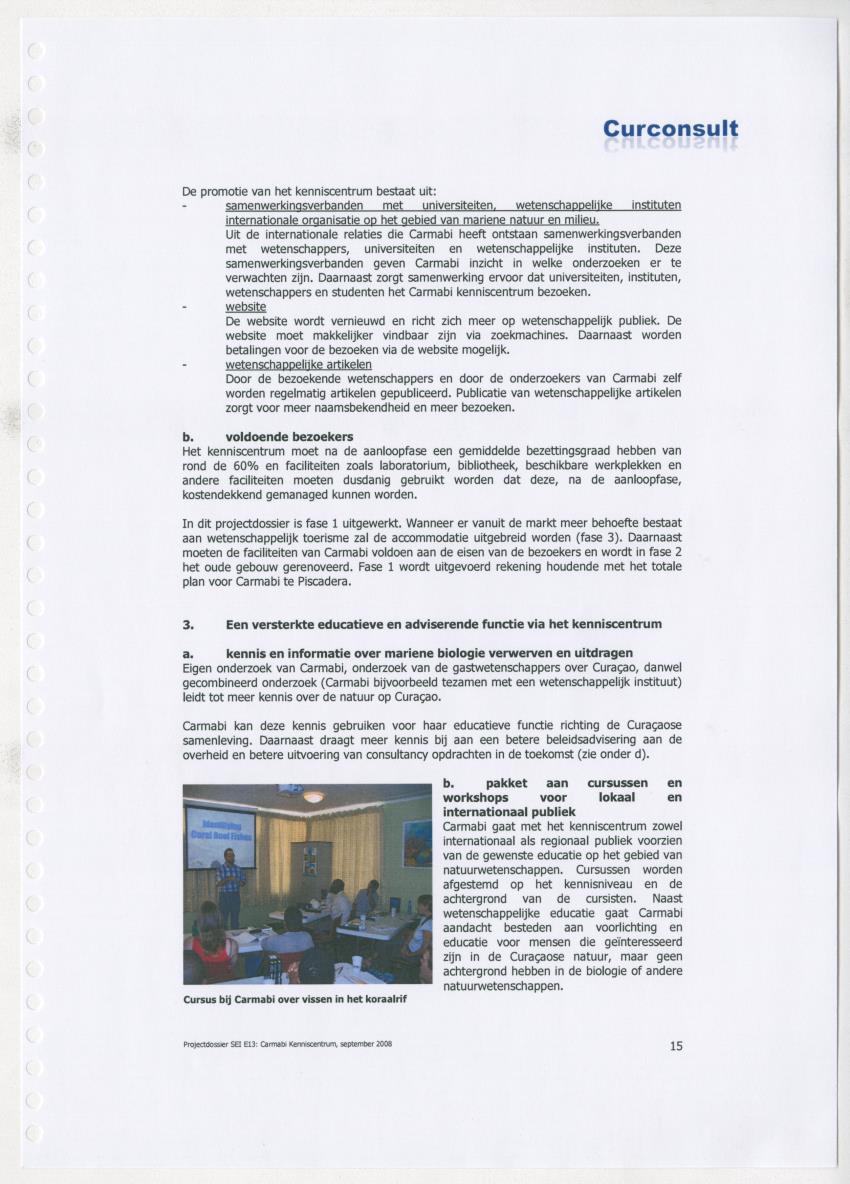 Projectdossier (SEI E13) Carmabi Kenniscentrum - New Page