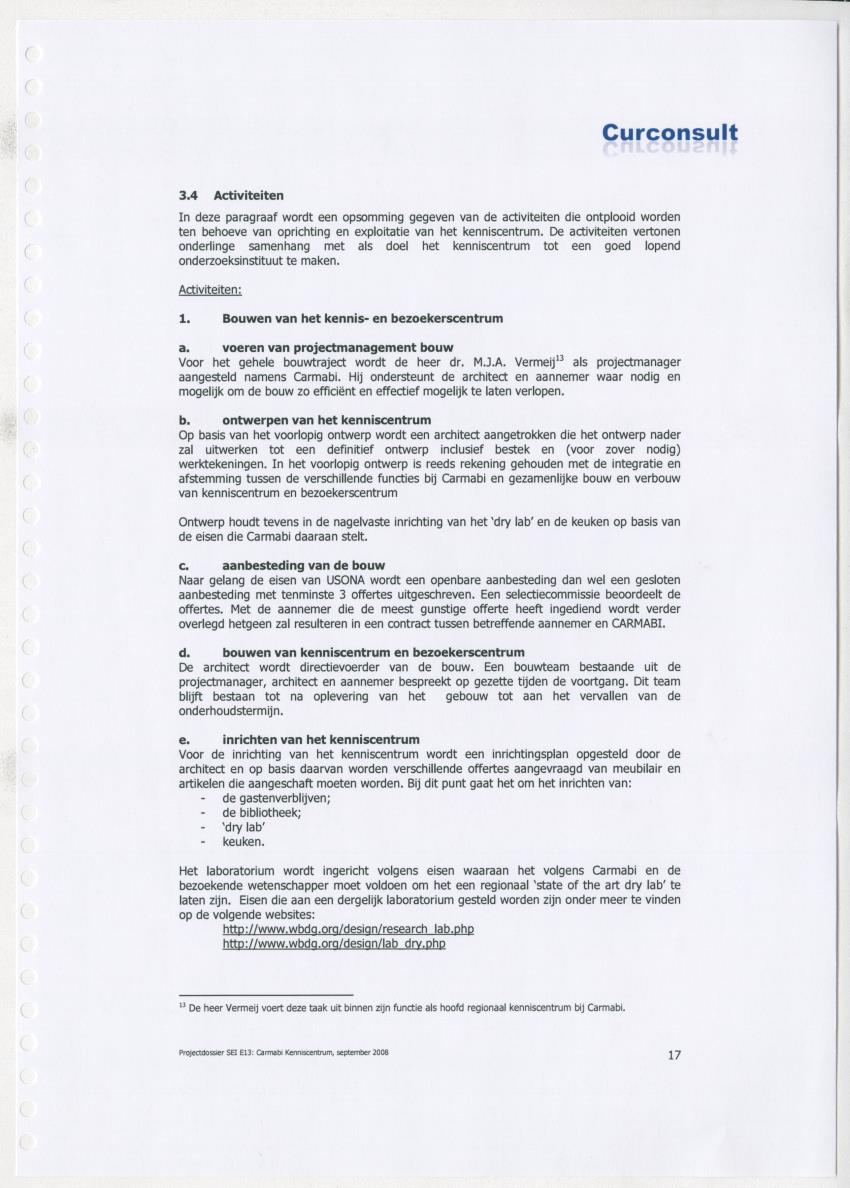 Projectdossier (SEI E13) Carmabi Kenniscentrum - New Page