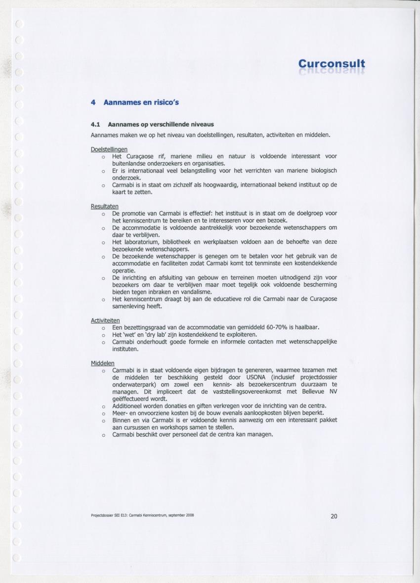 Projectdossier (SEI E13) Carmabi Kenniscentrum - New Page