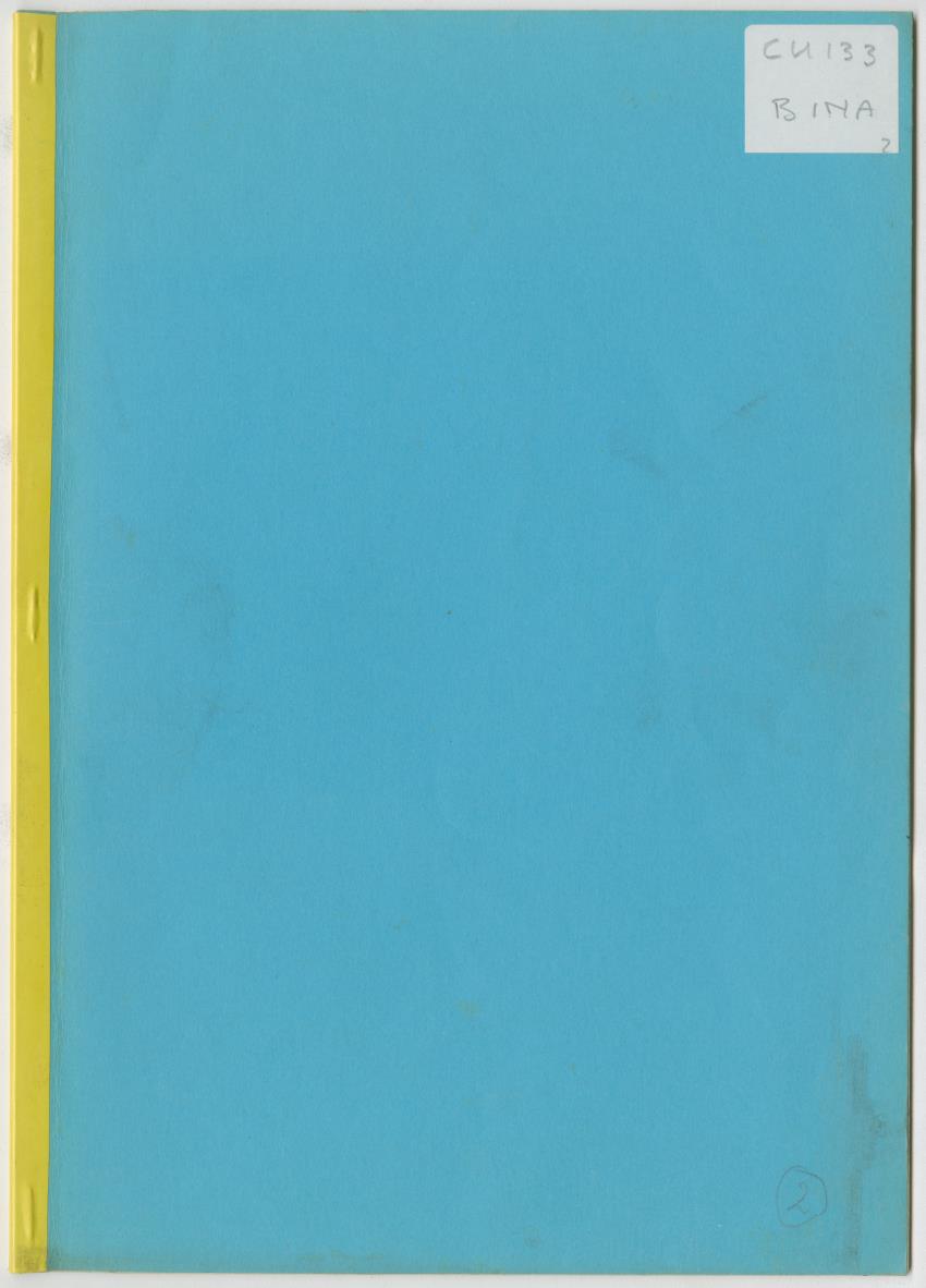 Project Bina, voortgangsrapport nr 2 - New Page