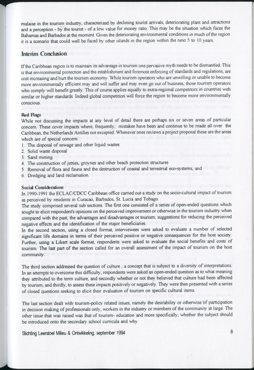 Towards Sustainable Tourism in the Caribbean - New Page