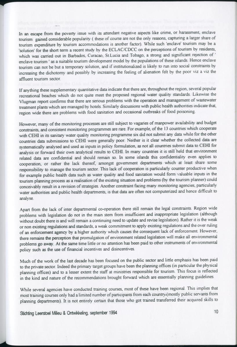 Towards Sustainable Tourism in the Caribbean - New Page