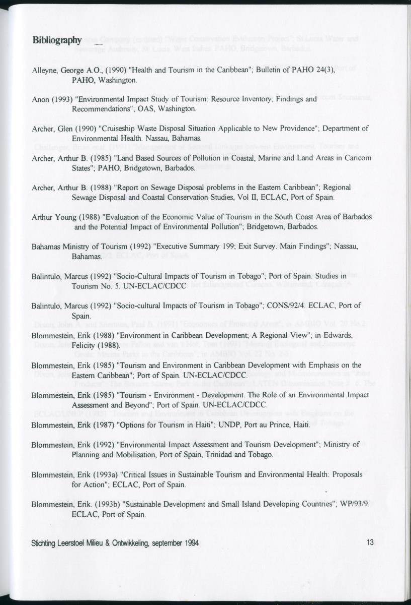 Towards Sustainable Tourism in the Caribbean - New Page