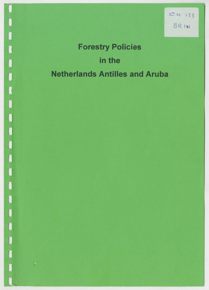 Z-Forestry Policies in the Netherlands Antilles and Aruba - New Page