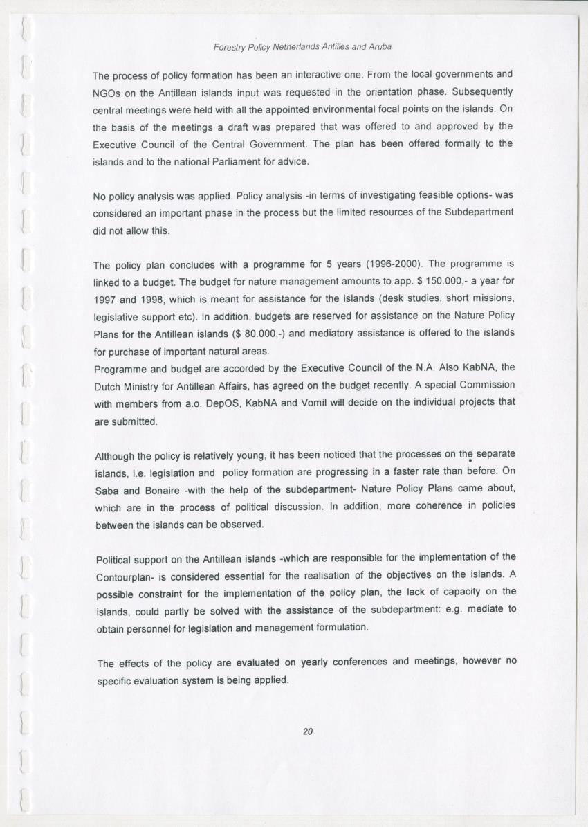 Z-Forestry Policies in the Netherlands Antilles and Aruba - New Page