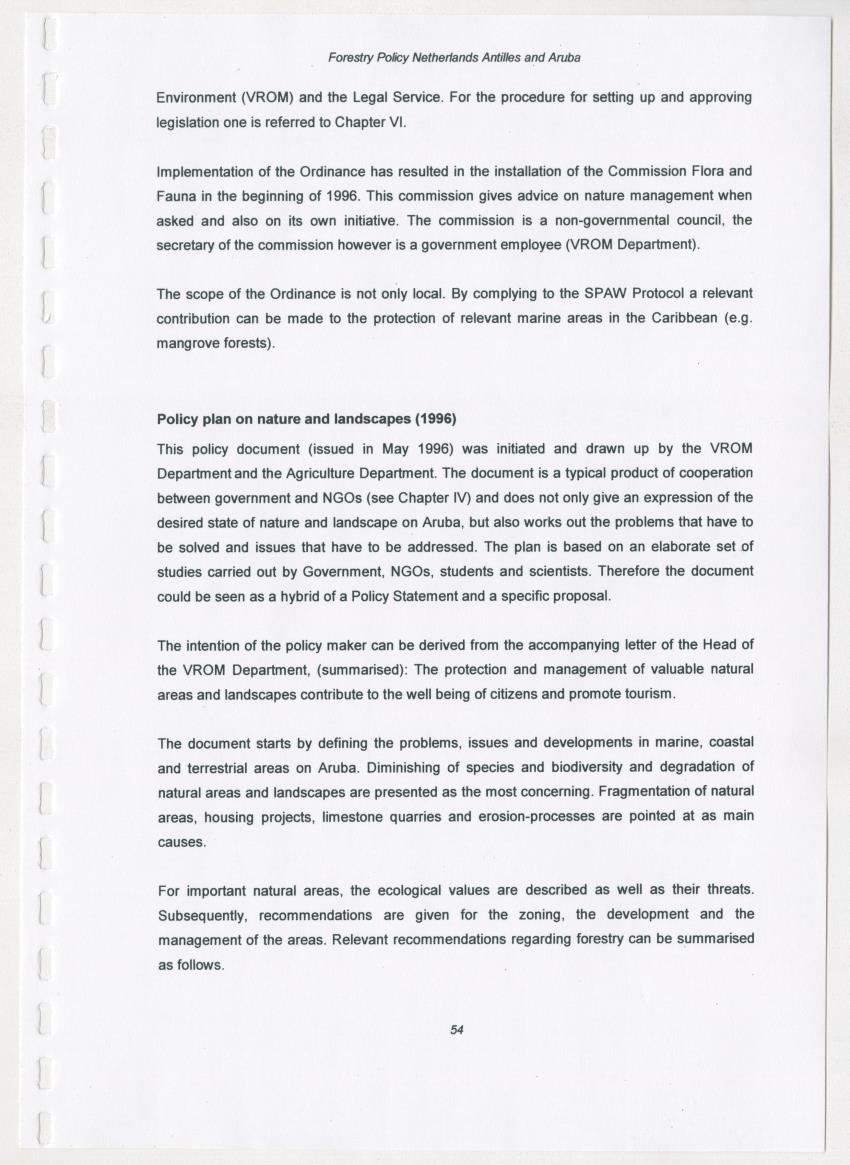 Z-Forestry Policies in the Netherlands Antilles and Aruba - New Page