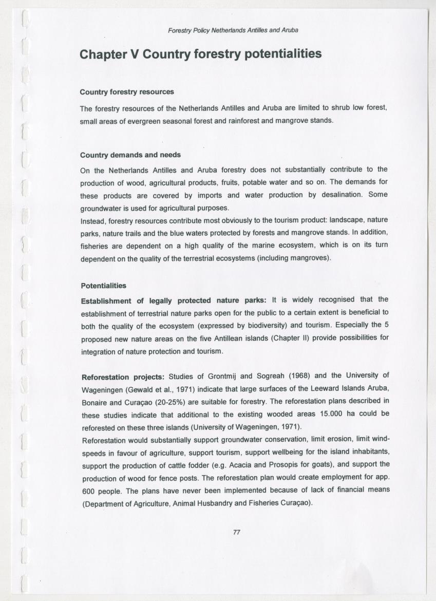 Z-Forestry Policies in the Netherlands Antilles and Aruba - New Page
