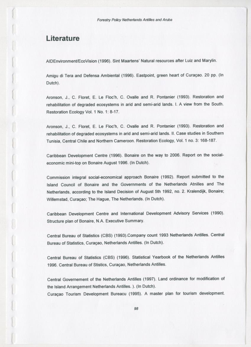 Z-Forestry Policies in the Netherlands Antilles and Aruba - New Page