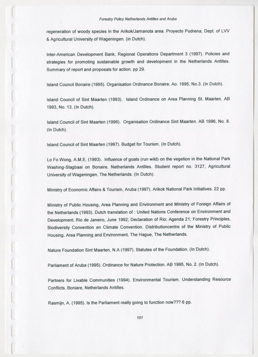 Z-Forestry Policies in the Netherlands Antilles and Aruba - New Page