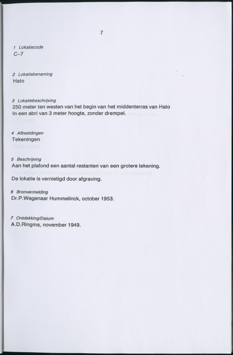 Inventarisatielijst Rotskunst Curacao - New Page