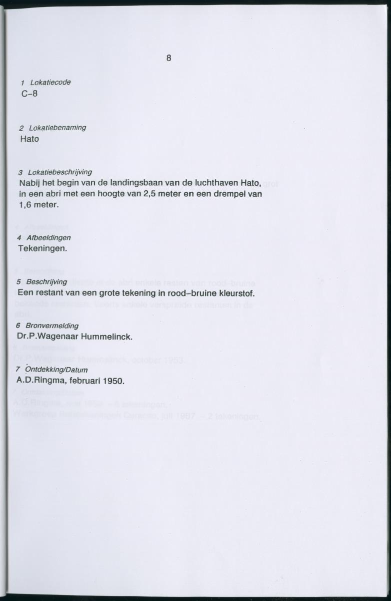 Inventarisatielijst Rotskunst Curacao - New Page