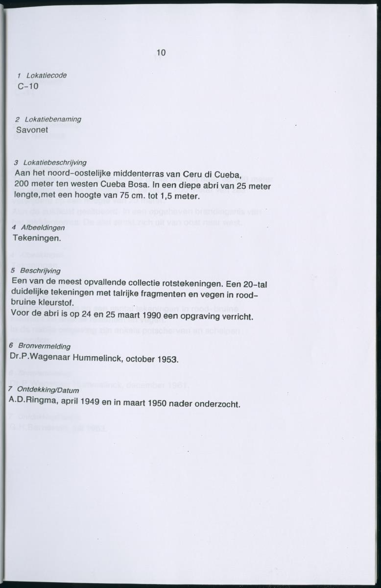 Inventarisatielijst Rotskunst Curacao - New Page