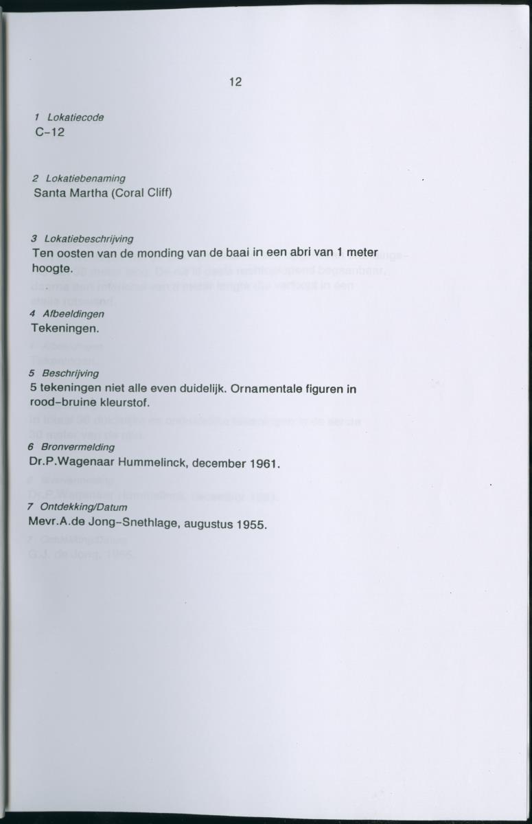 Inventarisatielijst Rotskunst Curacao - New Page