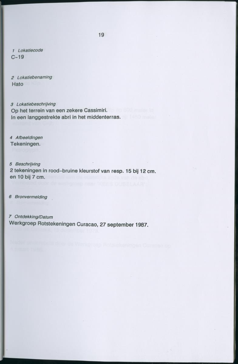 Inventarisatielijst Rotskunst Curacao - New Page