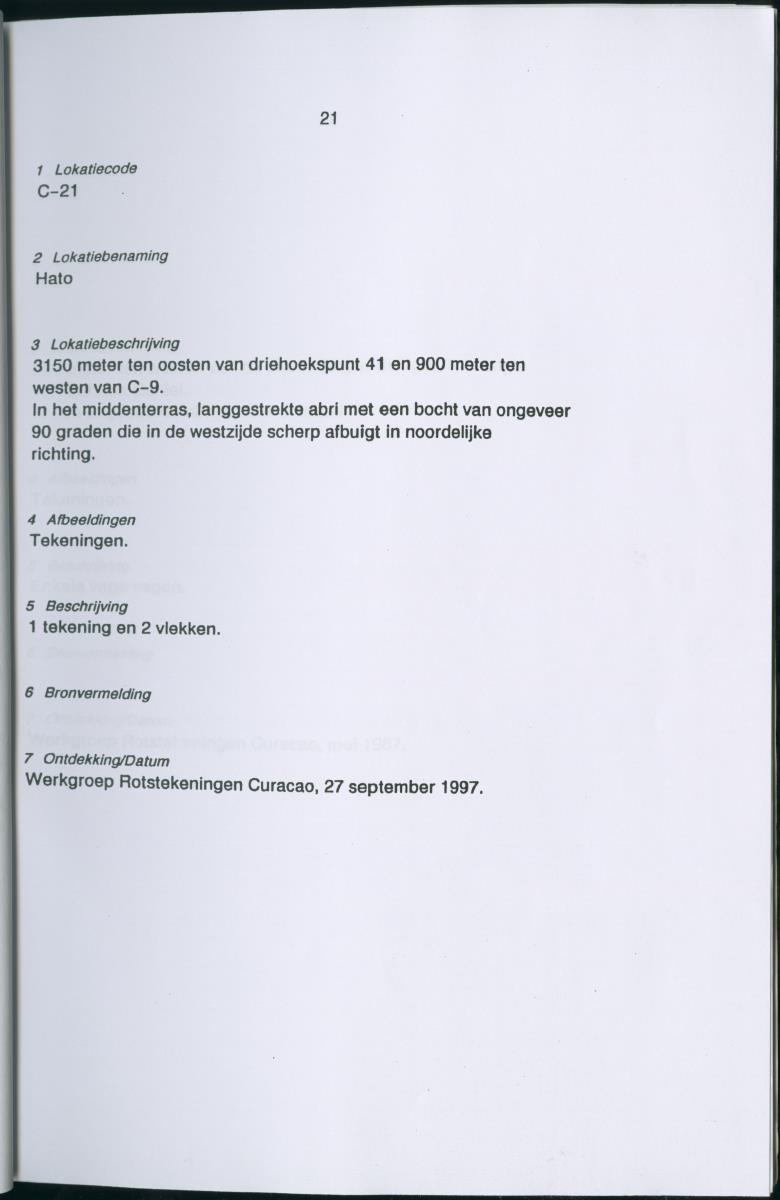 Inventarisatielijst Rotskunst Curacao - New Page