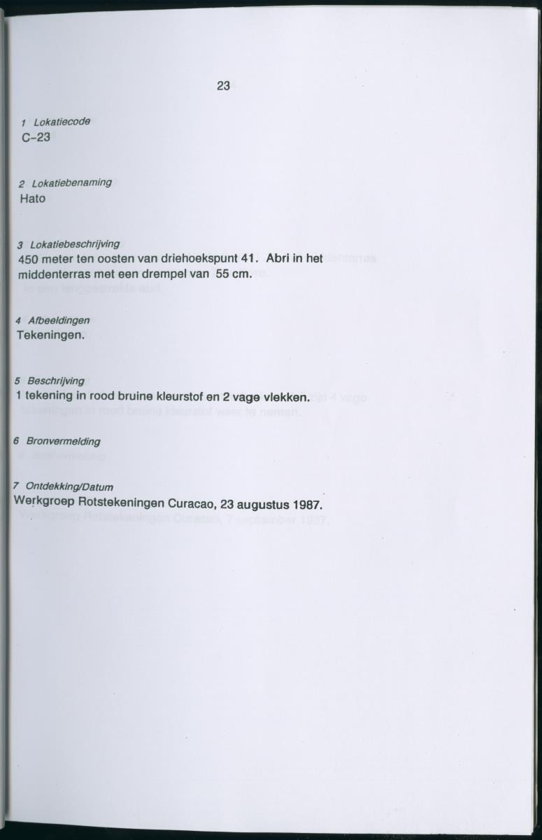 Inventarisatielijst Rotskunst Curacao - New Page