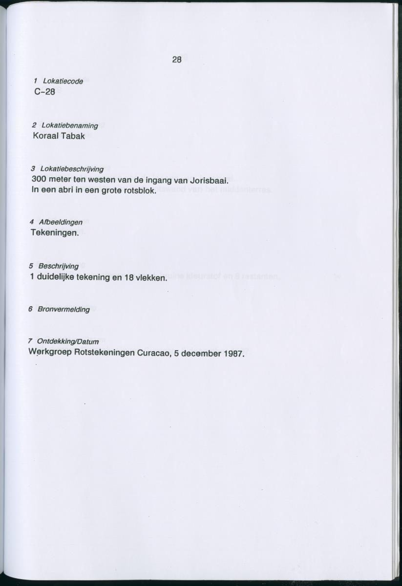 Inventarisatielijst Rotskunst Curacao - New Page