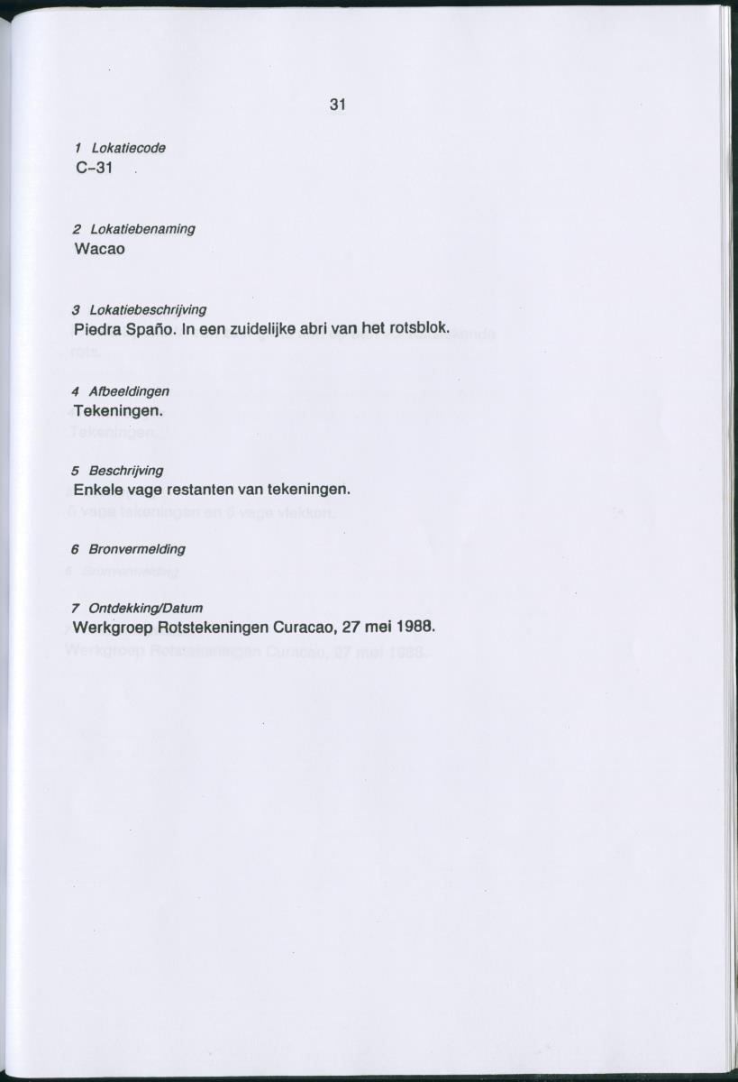 Inventarisatielijst Rotskunst Curacao - New Page